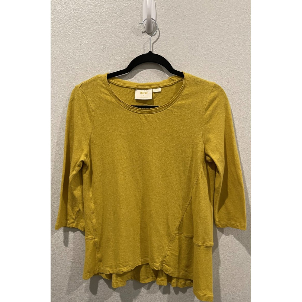 MAEVE Mustard 3/4 Sleeve Blouse